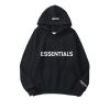 Black Oversized Latest Essentials Hoodie