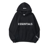 Black Oversized Latest Essentials Hoodie