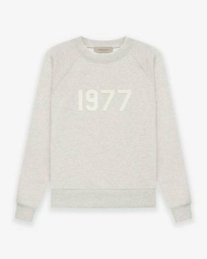 Essentials Crewneck 1977 Gray Sweatshirt