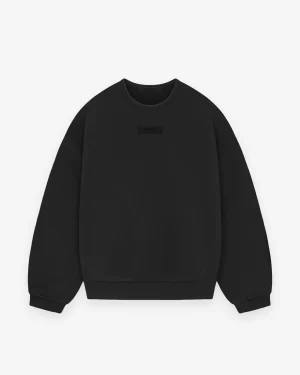 Essentials Crewneck Oversize Black Sweatshirt