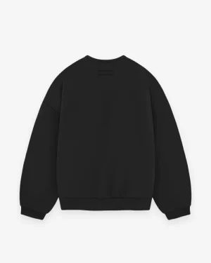 Essentials Crewneck Oversize Black Sweatshirt