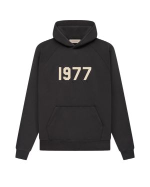Essentials Pullover 1977 Black Iron Hoodie