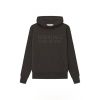 Essentials Wide Collection Off Black Hoodie