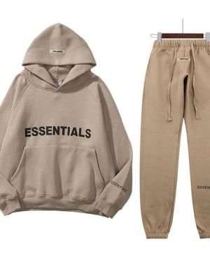 New Essential Oversized Tracksuit Beige Color