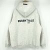 Essentials Thick Light Gray Hoodie
