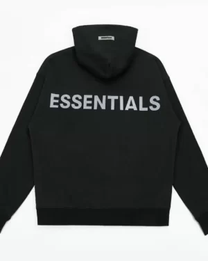Essentials Reflective Letter Hoodie