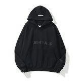 Black Oversized Latest Essentials Hoodie